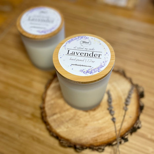 Lavender Candle (12oz. glass)